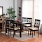 Baxton Studio Renaud Modern and Contemporary Sand Fabric and Dark Brown Finished Wood 7-Piece Dining Set 174-10535-10519-Zoro - alternate 3